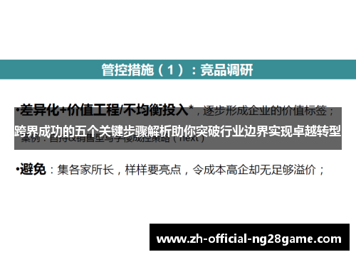 跨界成功的五个关键步骤解析助你突破行业边界实现卓越转型 跨界成功的五个关键步骤解析助你突破行业边界实现卓越转型